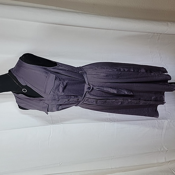 Motherhood Maternity Sleeveless Button-up Dress w/Belt - Picture 8 of 16